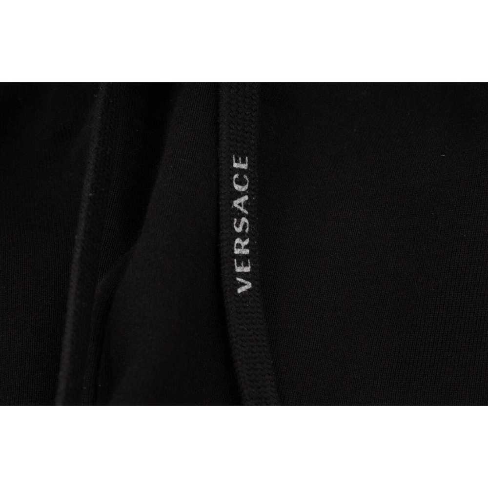 Versace Black Pink Logo Drawstring Sweat Pants Jo… - image 4