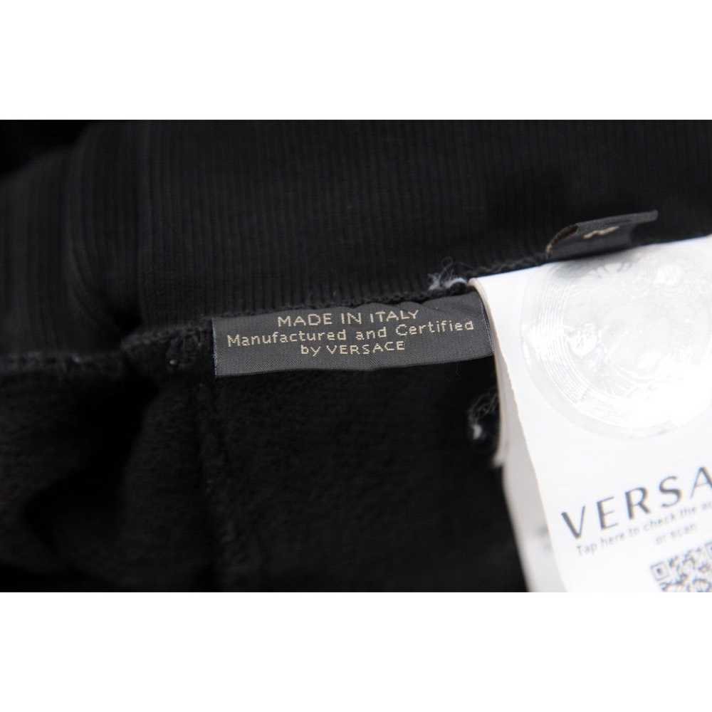 Versace Black Pink Logo Drawstring Sweat Pants Jo… - image 9