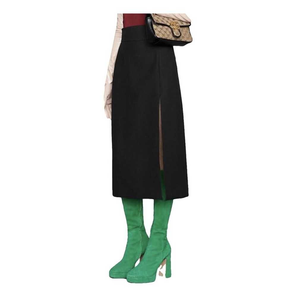 Gucci Wool mid-length skirt - image 2