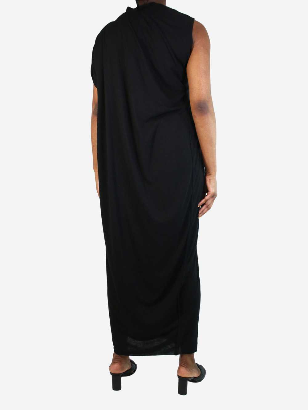 Rick Owens Black one-shoulder maxi dress - size U… - image 2