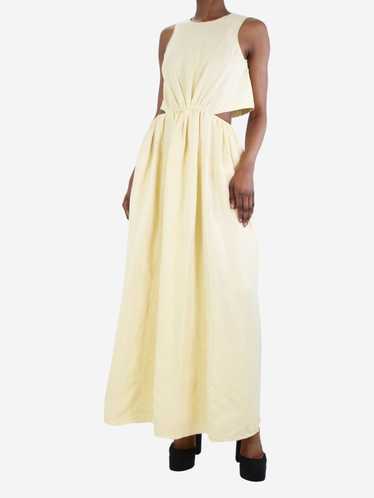 Jil Sander Pale yellow sleeveless dress - size UK 