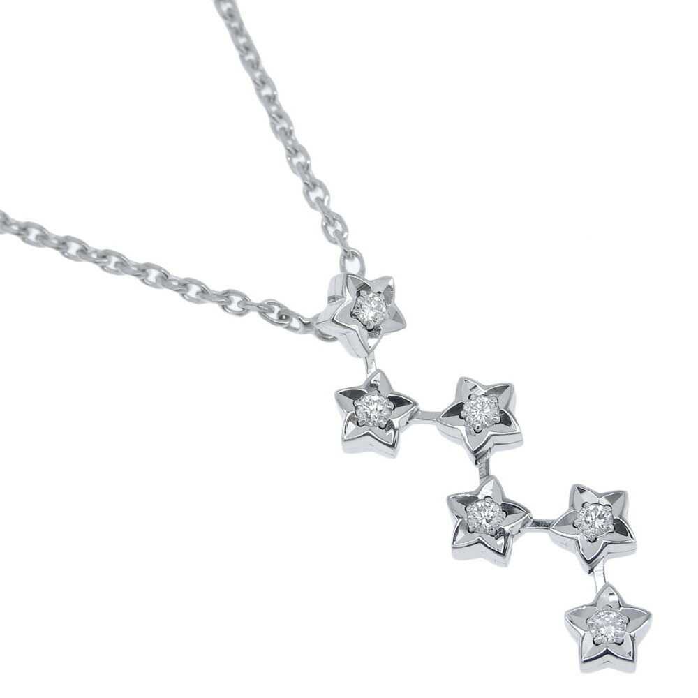 CHANEL Comet Star Necklace, K18 White Gold x Diam… - image 1