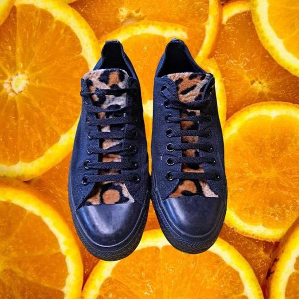 Converse Converse Black and Tiger Print Shoes Siz… - image 2