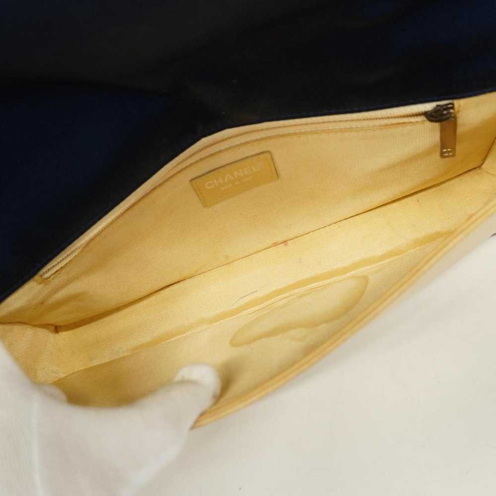 Chanel CHANEL Shoulder Bag Chocolate Bar Satin Na… - image 4