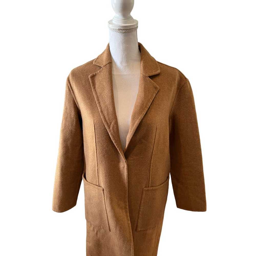 TopShop Lightweight Wool Blend Mid Length Coat Ca… - image 2