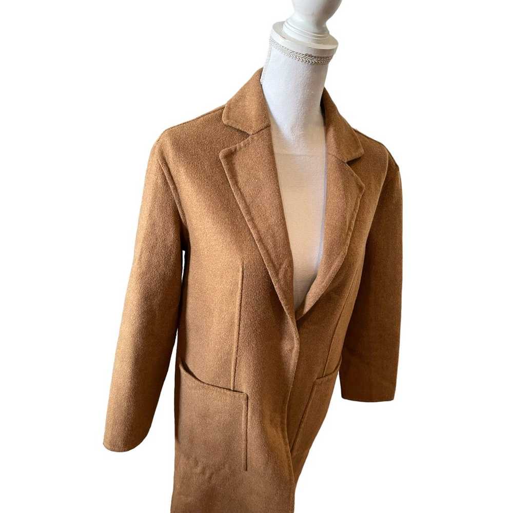 TopShop Lightweight Wool Blend Mid Length Coat Ca… - image 5
