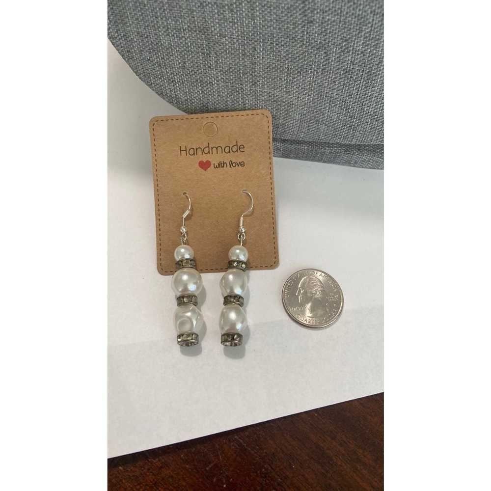 Handmade Handmade faux pearl earrings - image 1