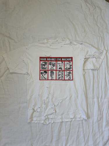 Band Tees × Vintage 1999 Thrashed Rage Against The
