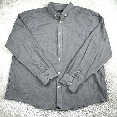 UNTUCKit UNTUCKIT Shirt Men 2XL Black Micro Check… - image 1