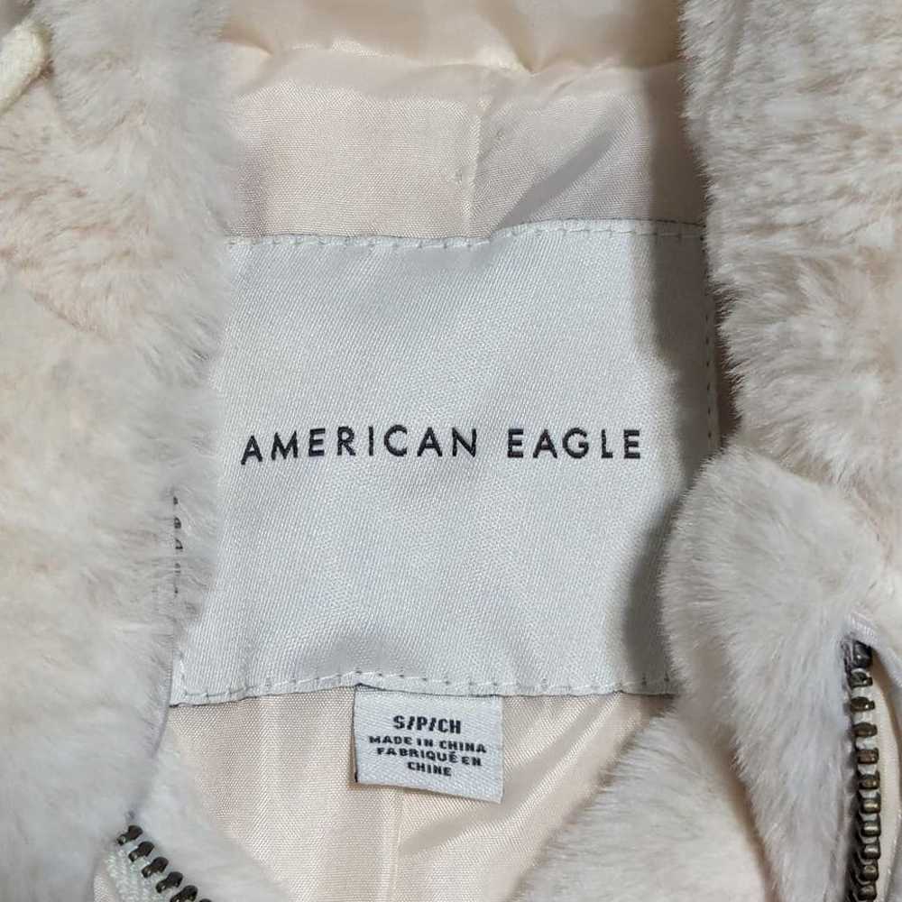 American Eagle Plush Teddy Jacket Full Zip Hooded… - image 3
