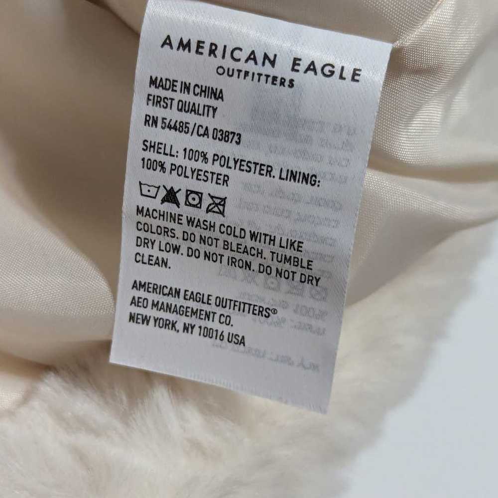 American Eagle Plush Teddy Jacket Full Zip Hooded… - image 4