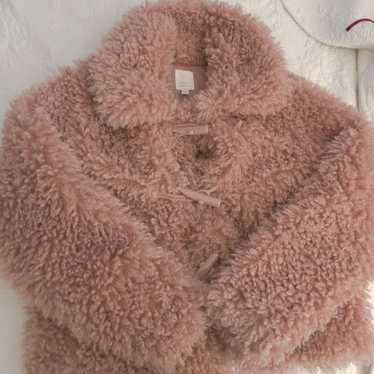 Baby pink fuzzy jacket