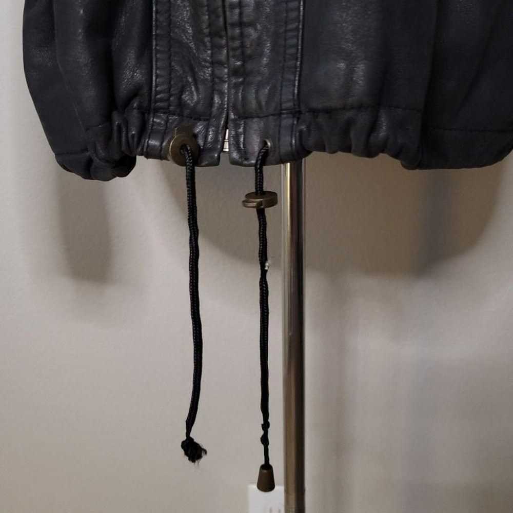 Vintage Winlit Black Leather Jacket with Gold Acc… - image 7