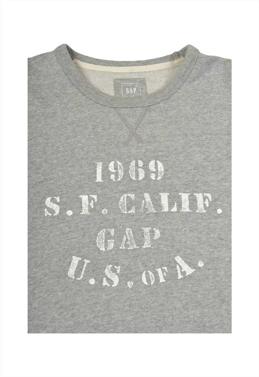 Vintage GAP Crewneck Sweatshirt Grey XL - image 4