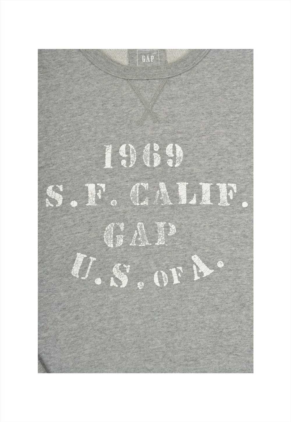 Vintage GAP Crewneck Sweatshirt Grey XL - image 5