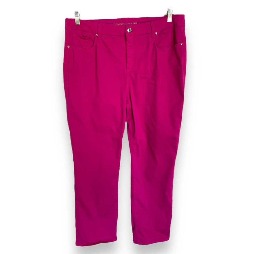 Chicos Chico's Womens Crop Pants Sz 3 XL 16 Deep … - image 2