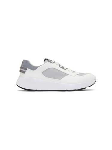 Prada Prada White Nylon Fly Sneakers Reflective