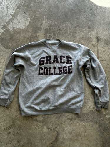 American College × Vintage Grey Grace College crew