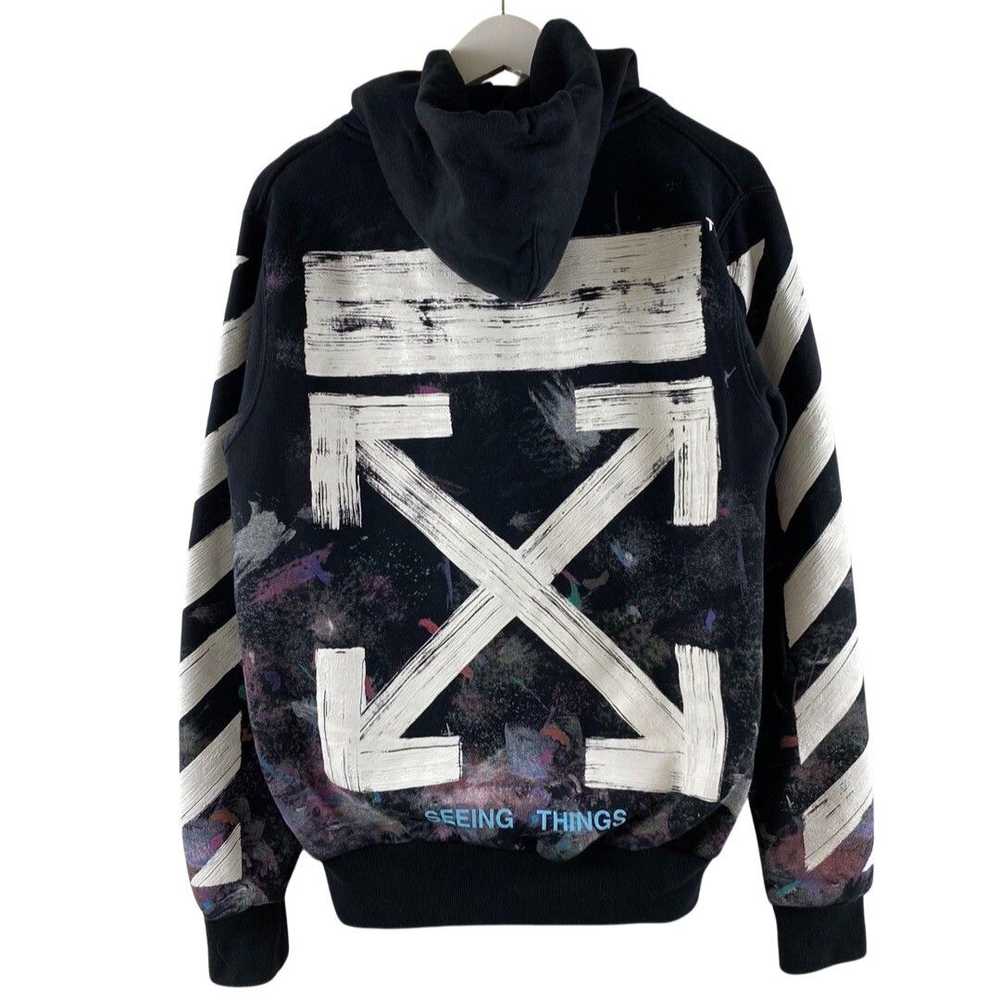 Off-White Off-White Diag Galaxy Brushed Zip Hoodie - image 1