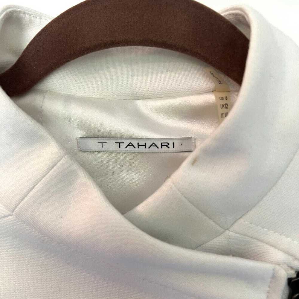 T Tahari Womens ORIANA Modern White Black Asymmet… - image 10