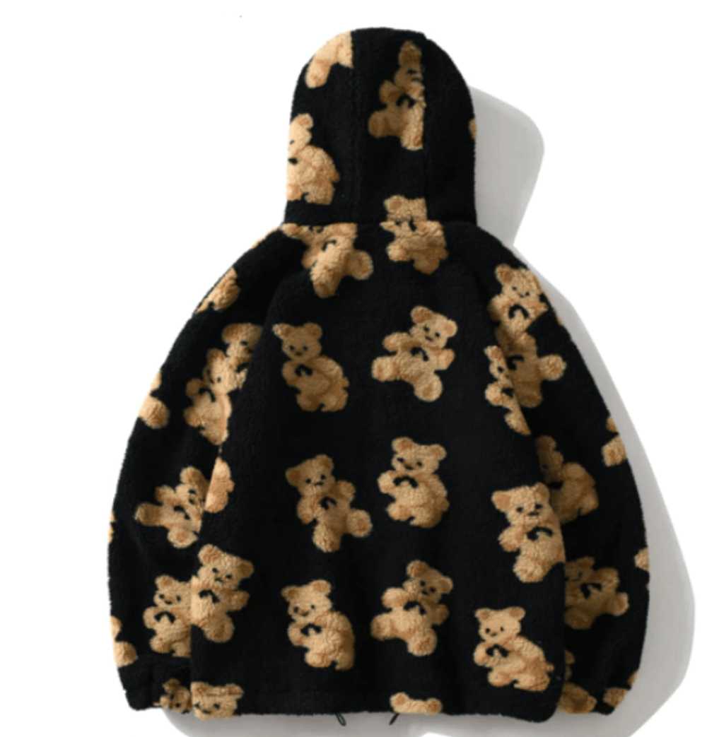 Japanese Brand × Streetwear Teddy Hooded Sweatshi… - image 2