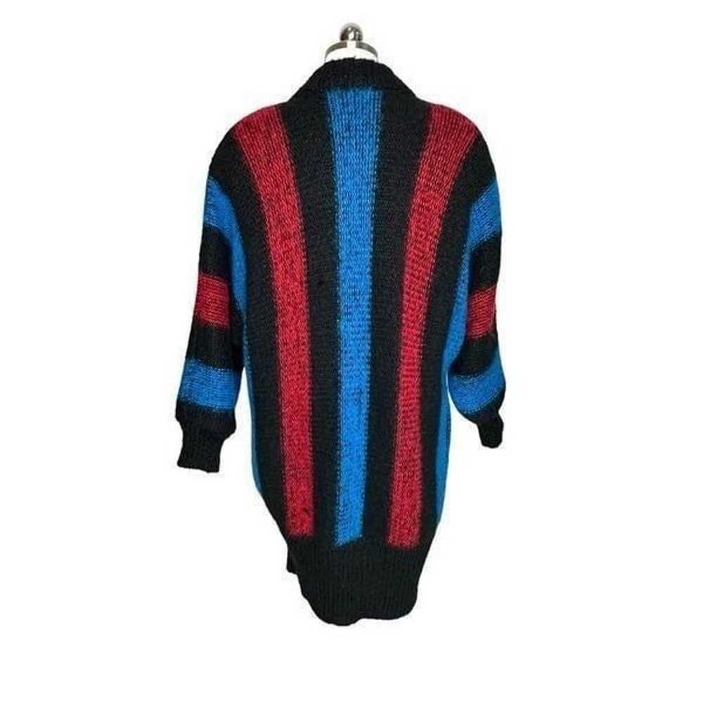 Vintage 1980s Oversized Long Wool Sweater Coat  |… - image 8