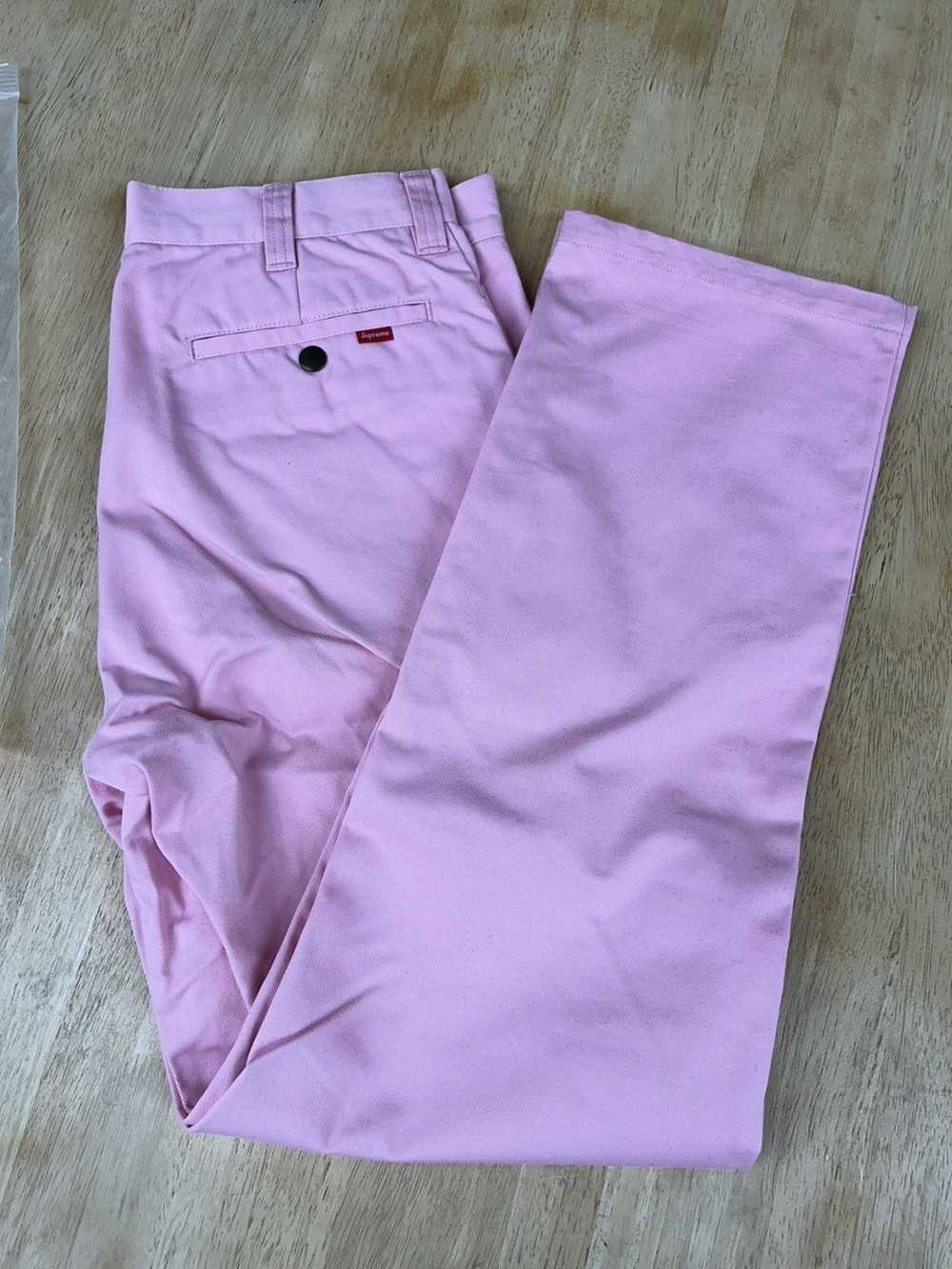 Supreme Supreme Work Pants SS15 Light Pink Size 30 - image 1