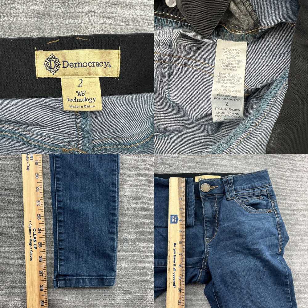 Vintage Democracy Jeans Size 2 Womens Skinny Mid … - image 4