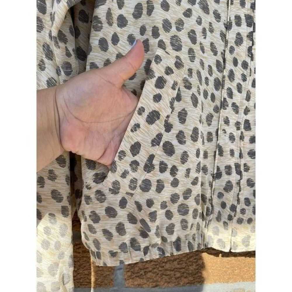 Equipment femme silk leopard jacket xs - image 3