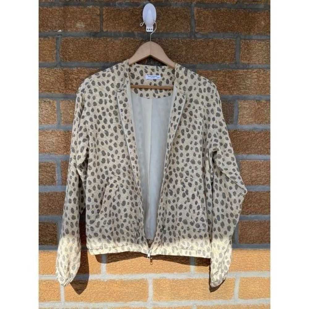 Equipment femme silk leopard jacket xs - image 4