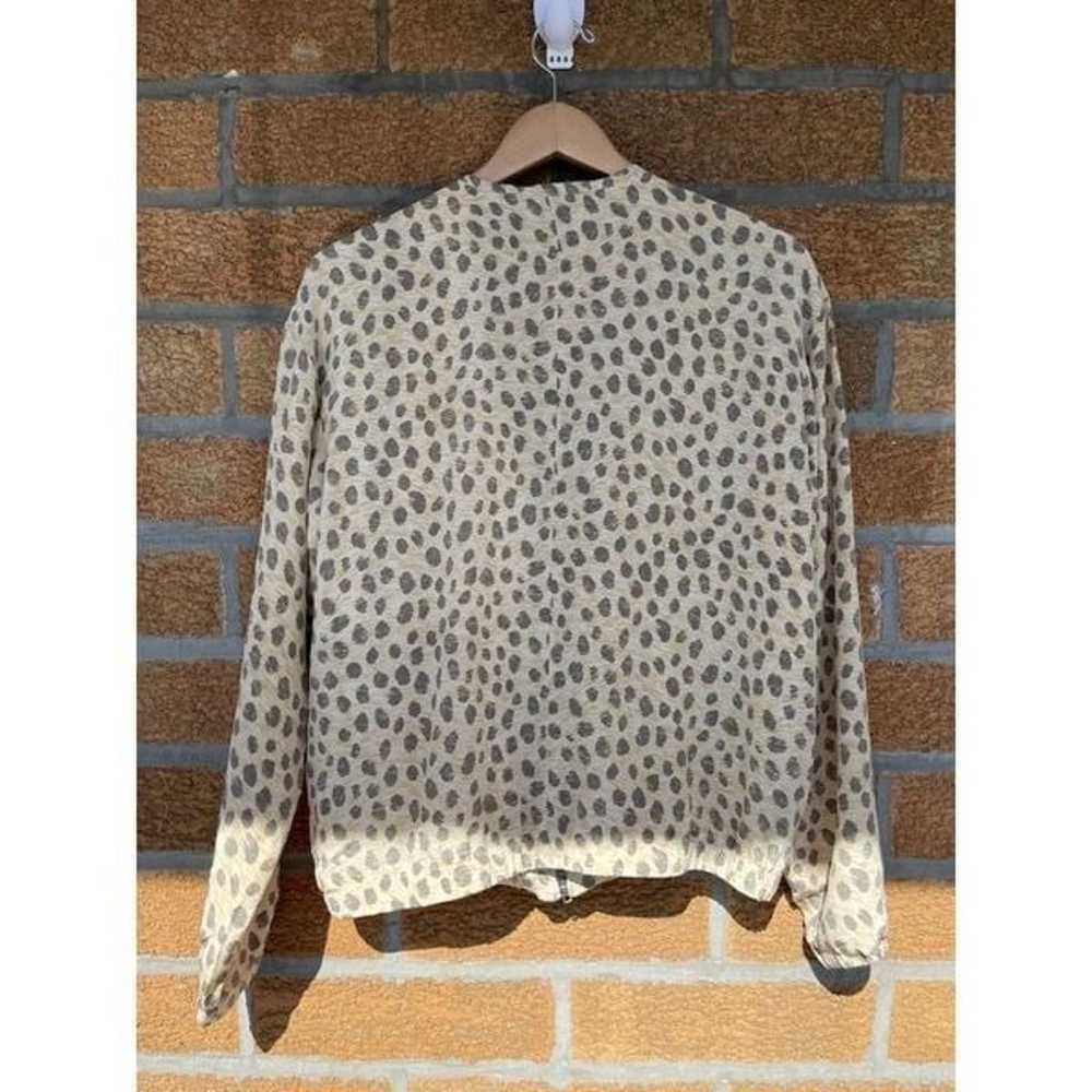 Equipment femme silk leopard jacket xs - image 7