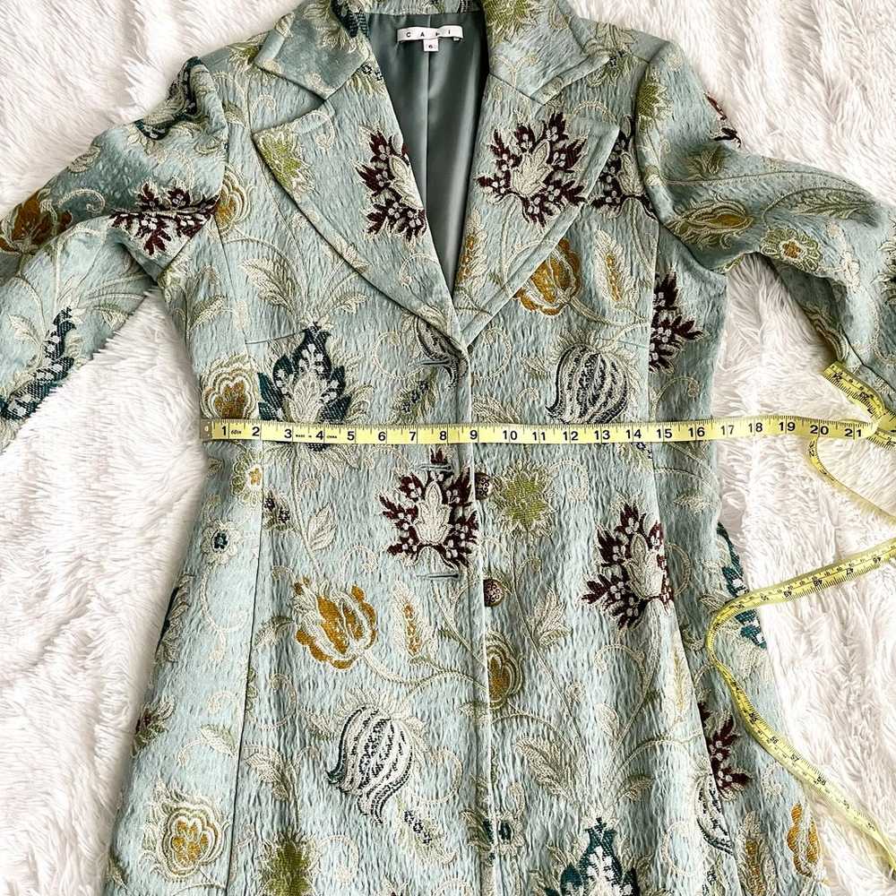 Cabi Guinevere Jacobean Tapestry Coat Floral Broc… - image 11