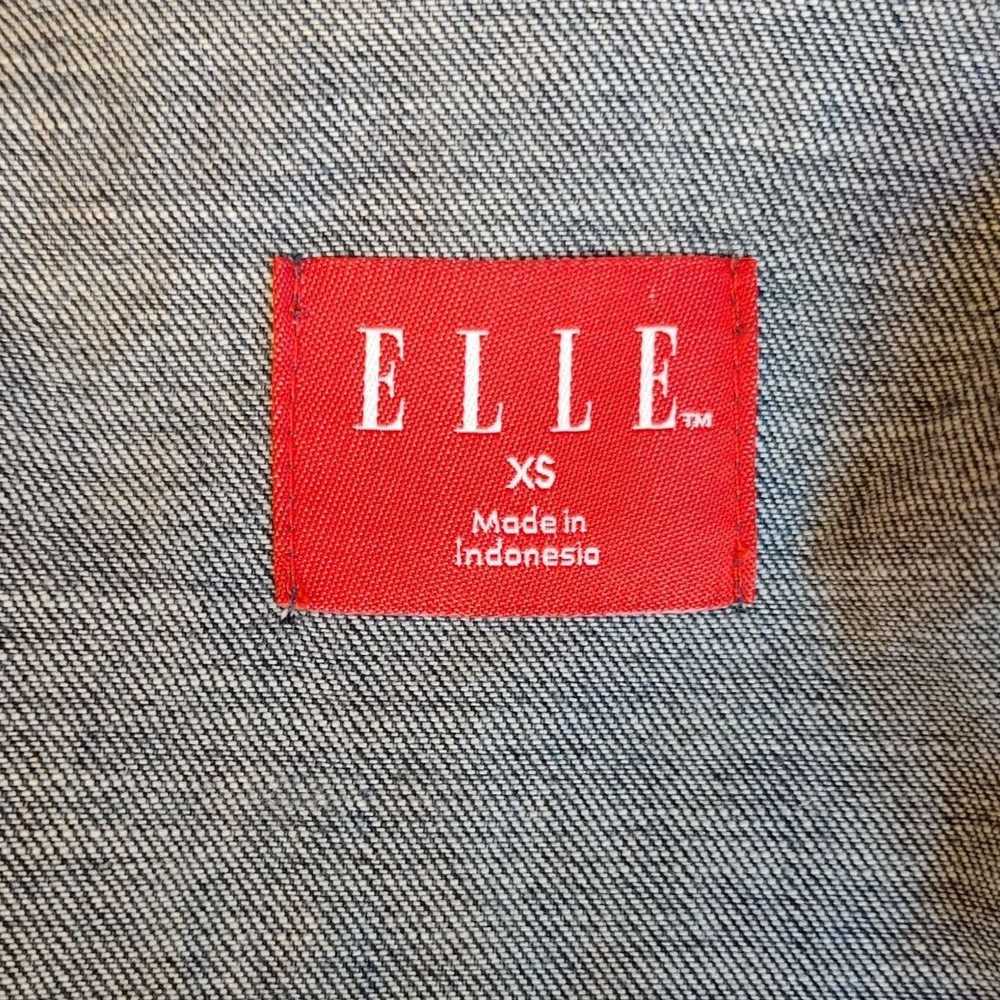 Other Elle Women's Blue Denim Jean Long Sleeve/Bu… - image 3