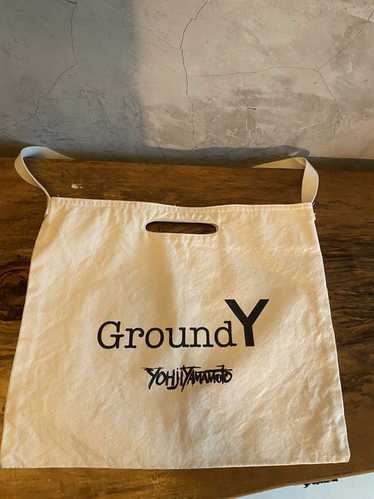 Yohji Yamamoto Ground Y logo canvas sling bag