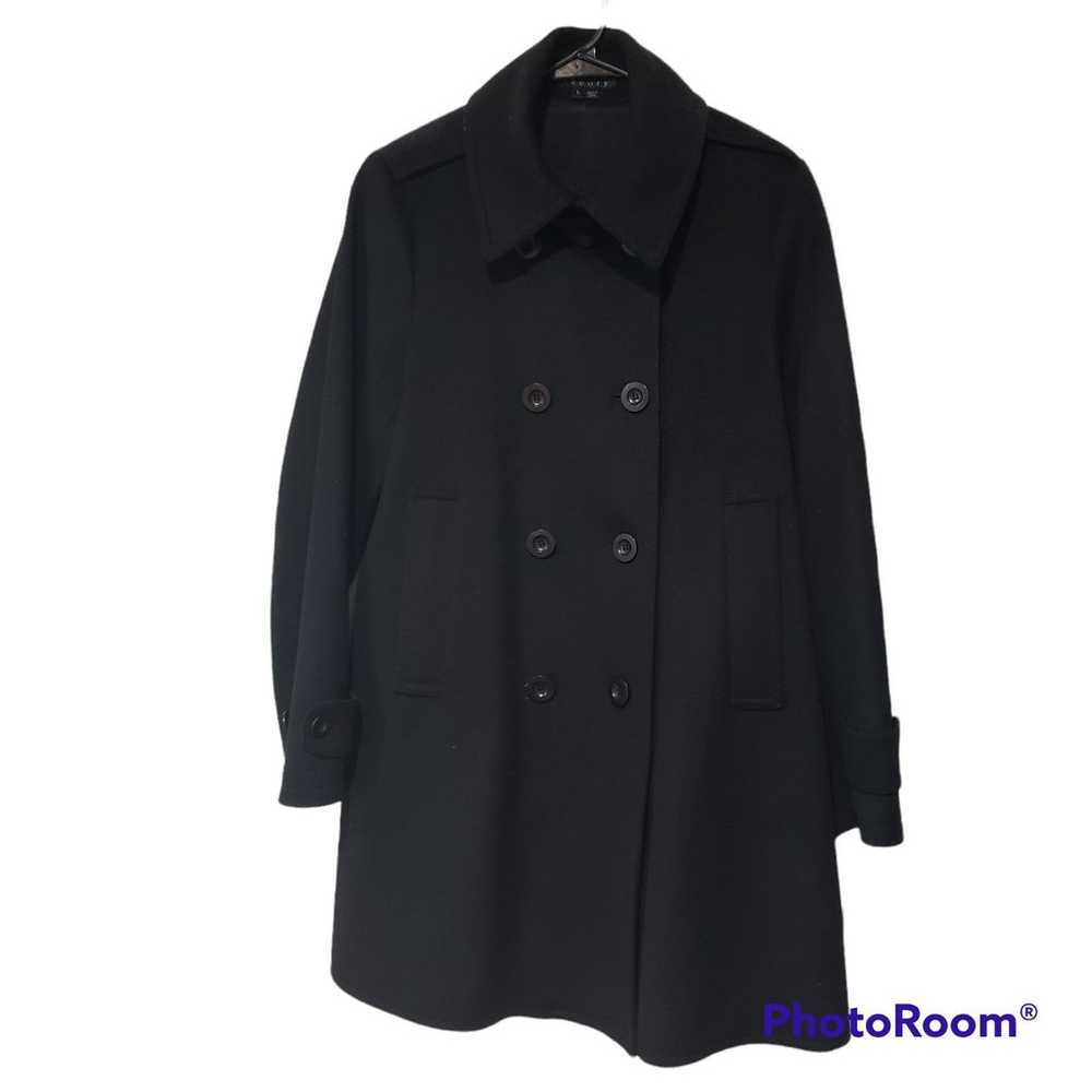 Theory Wool Mid-Length Pea Coat style Nuray Size … - image 2