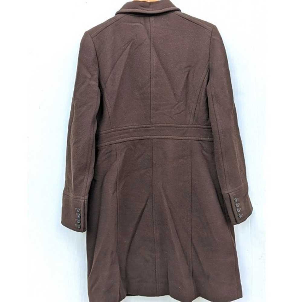 J CREW Classic lady day coat double cloth brown - image 3