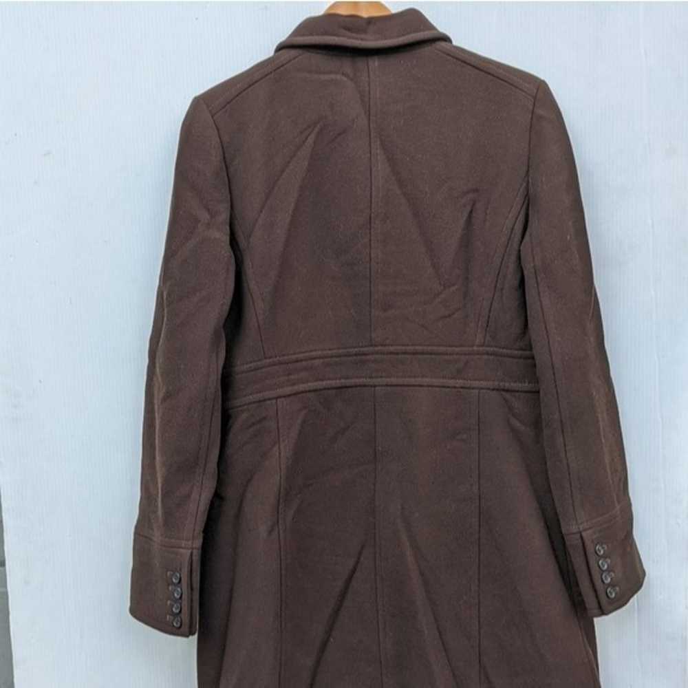 J CREW Classic lady day coat double cloth brown - image 9