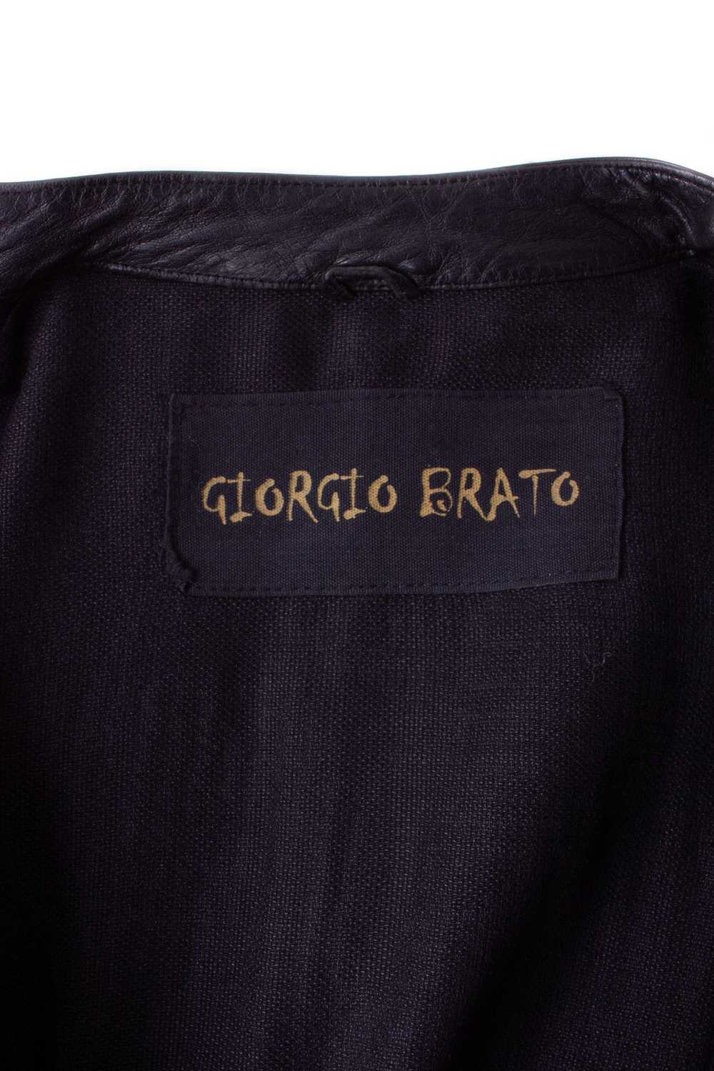 Giorgio Brato GIORGIO BRATO BLACK LEATHER JACKET - image 10