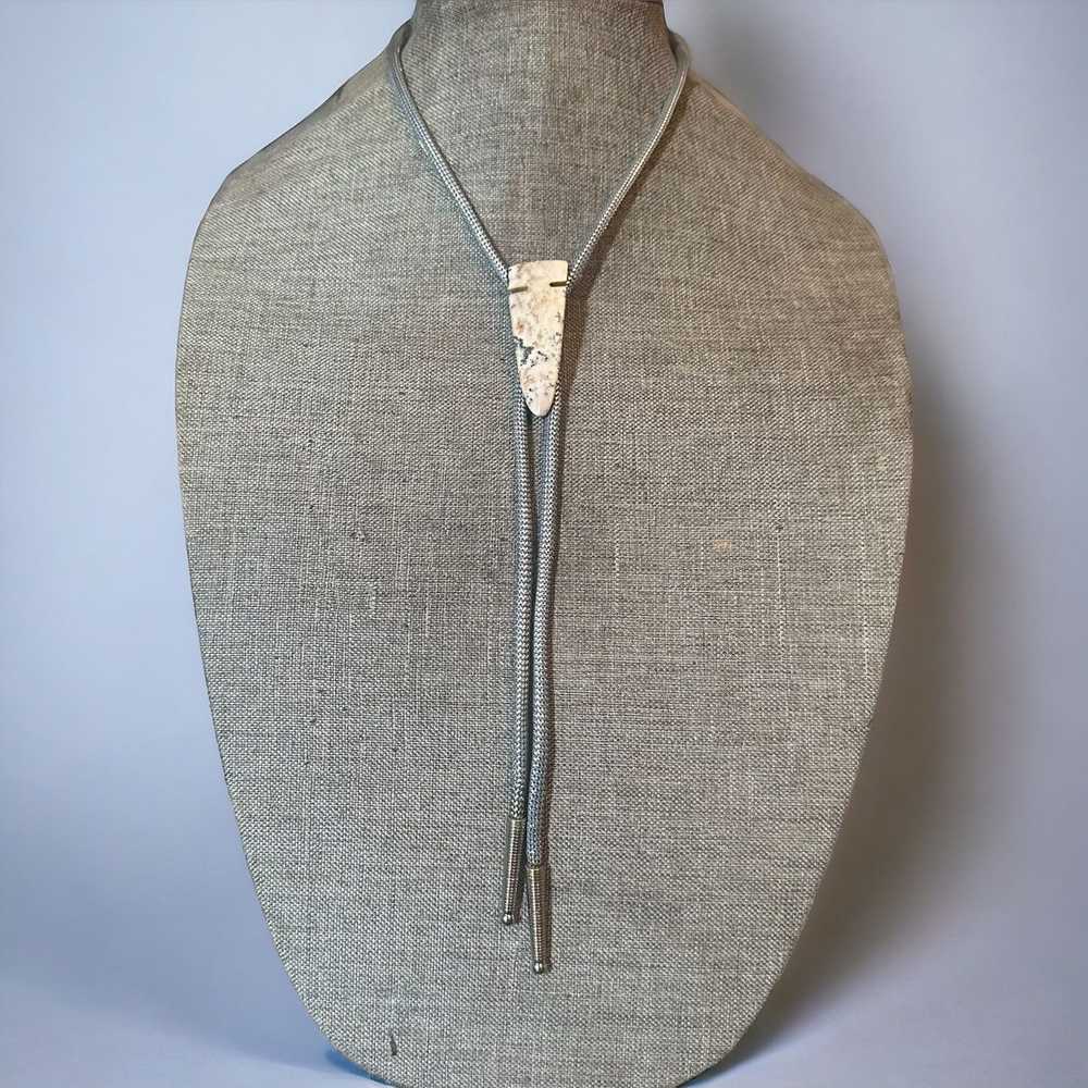 Vintage Vintage arrowhead rope lariat necklace - image 1