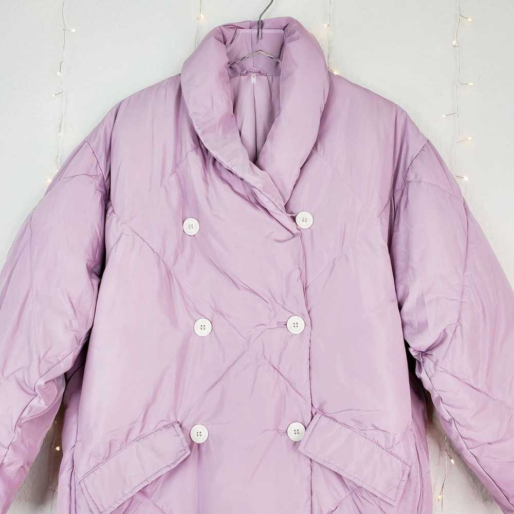 Free People Revolve Ella Purple Quilted Puffer Co… - image 3