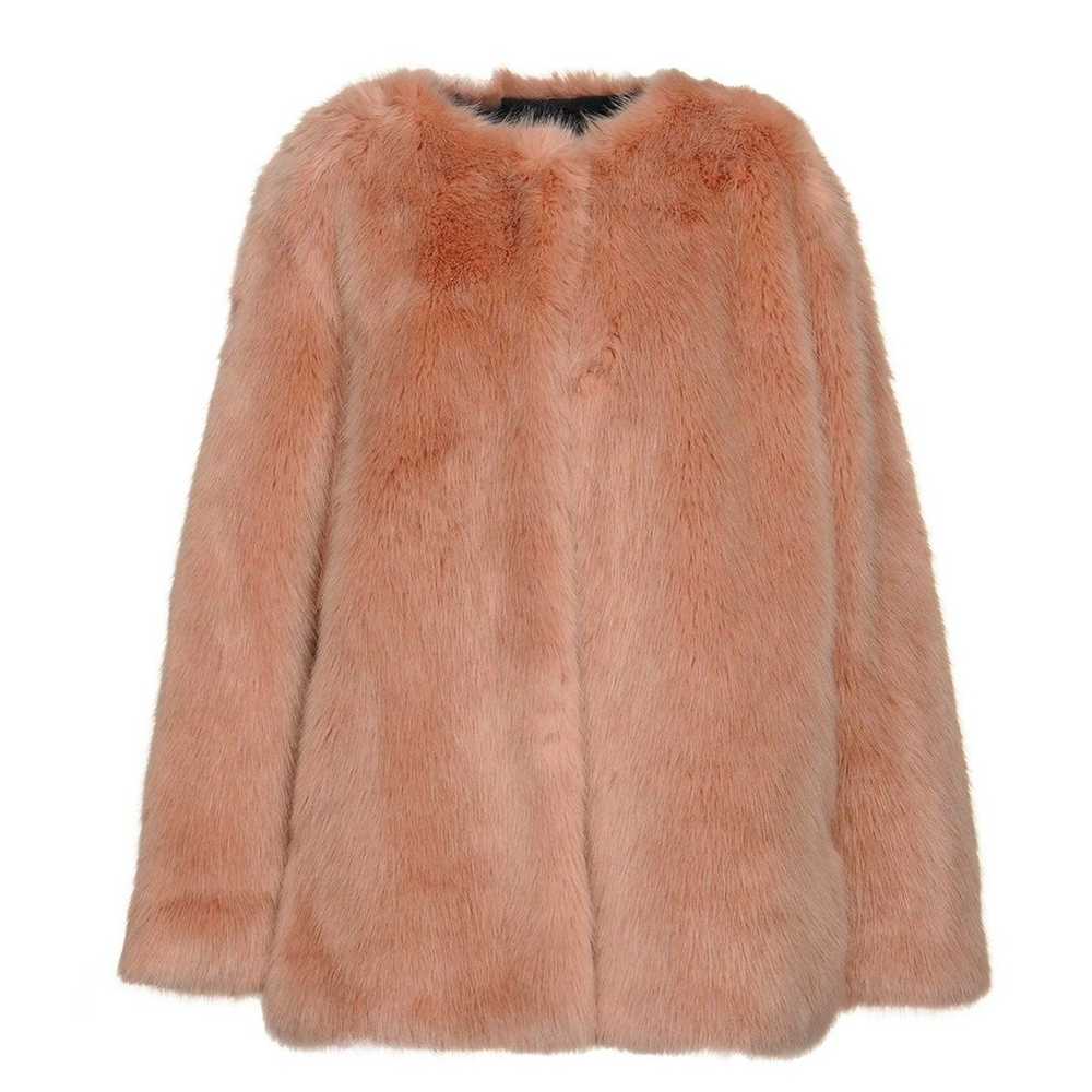 $625 Pinko faux fur coat - image 2