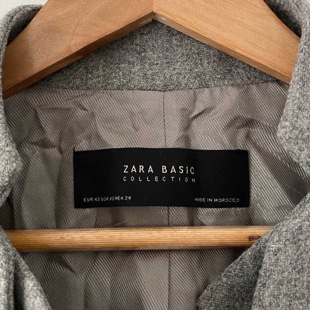 Grey Zara Lambswool Peacoat - image 2