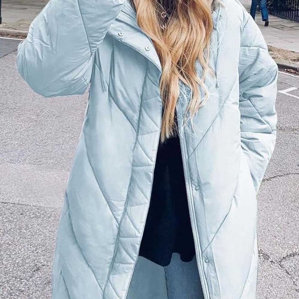 Women's Hooded Long Puffer Coat Winter Longer Thi… - image 3