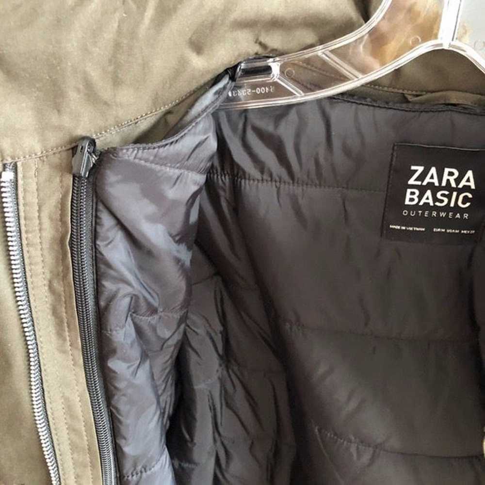 NEW Zara Water Repellent Hooded Layer Parka • Arm… - image 10