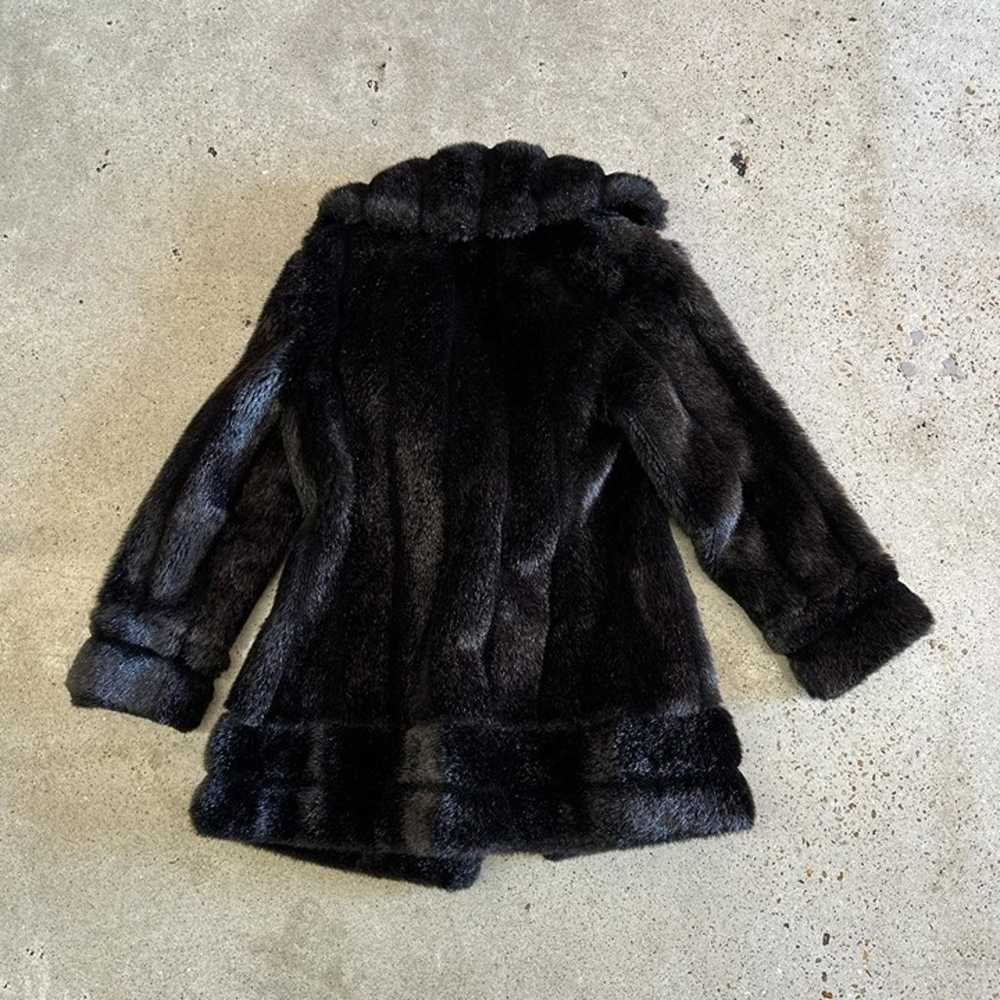 Vintage brown Faux Fur Coat - image 8