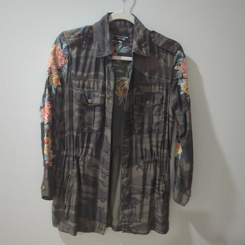 Johnny Was Embroidered Camo Jacket - image 3