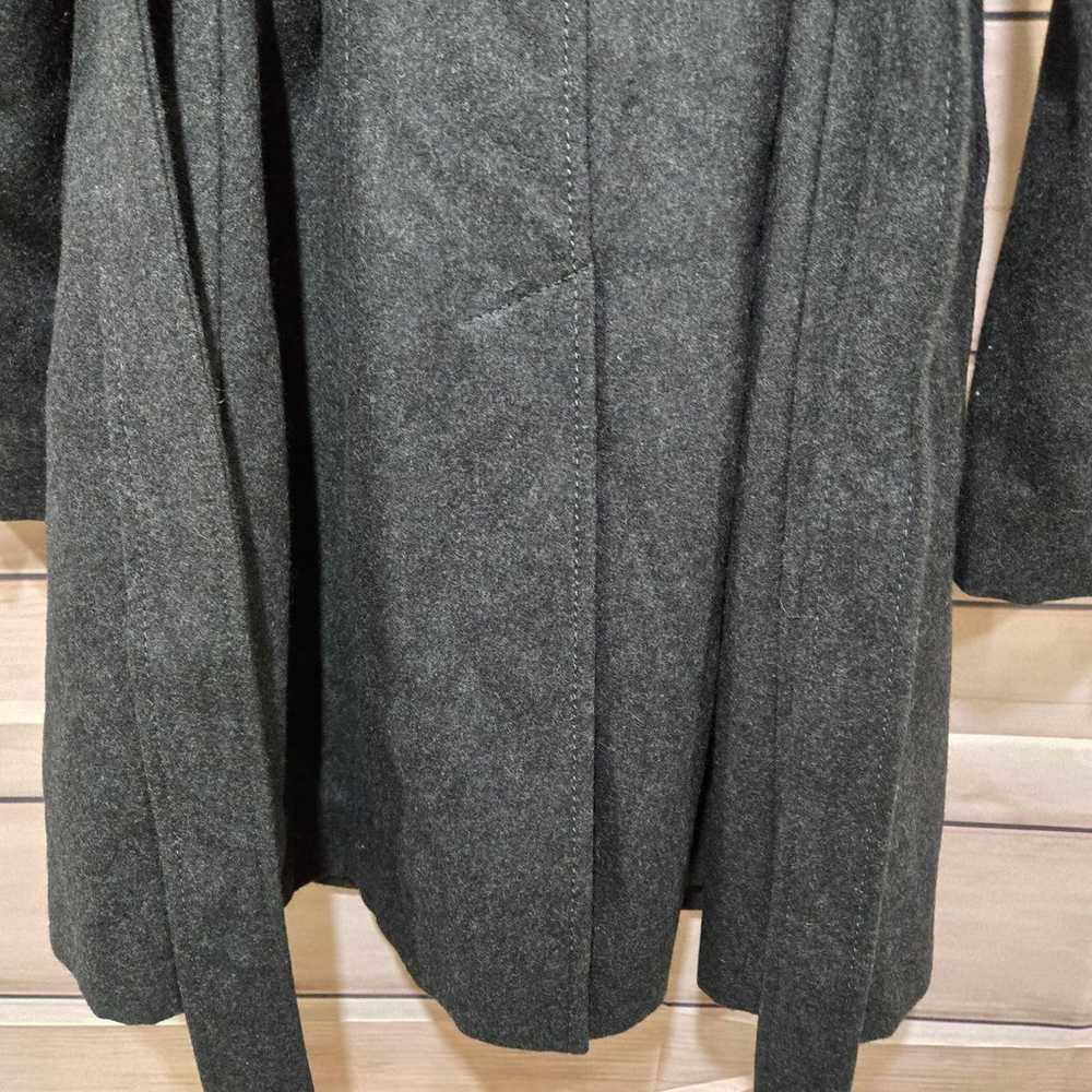 Guess Dark Grey Wool Blend Heavy Mid-Length Peaco… - image 11