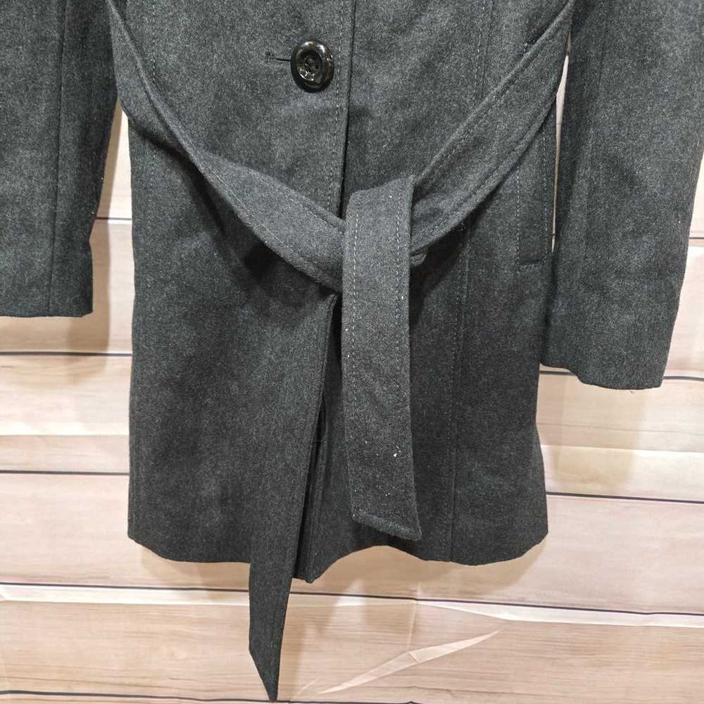 Guess Dark Grey Wool Blend Heavy Mid-Length Peaco… - image 4