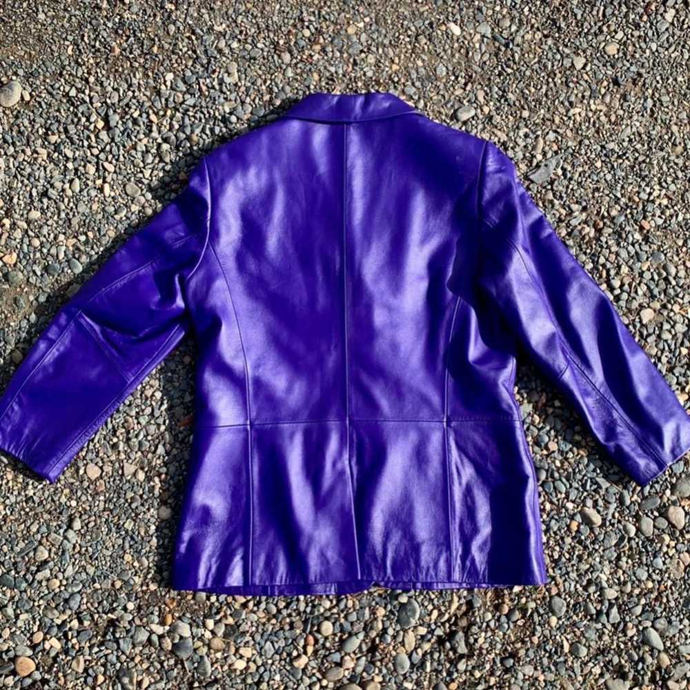 Violet Pendleton Leather Jacket - image 3