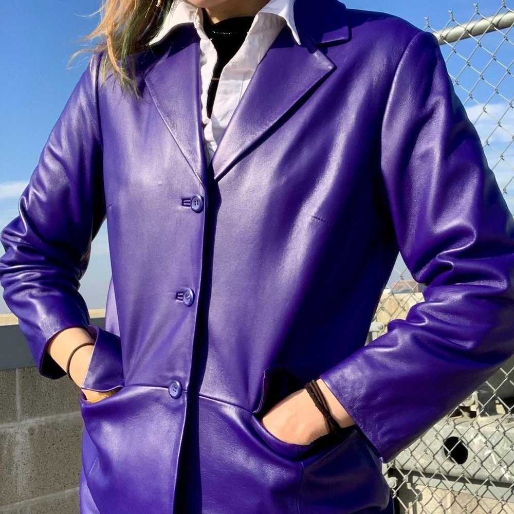 Violet Pendleton Leather Jacket - image 4